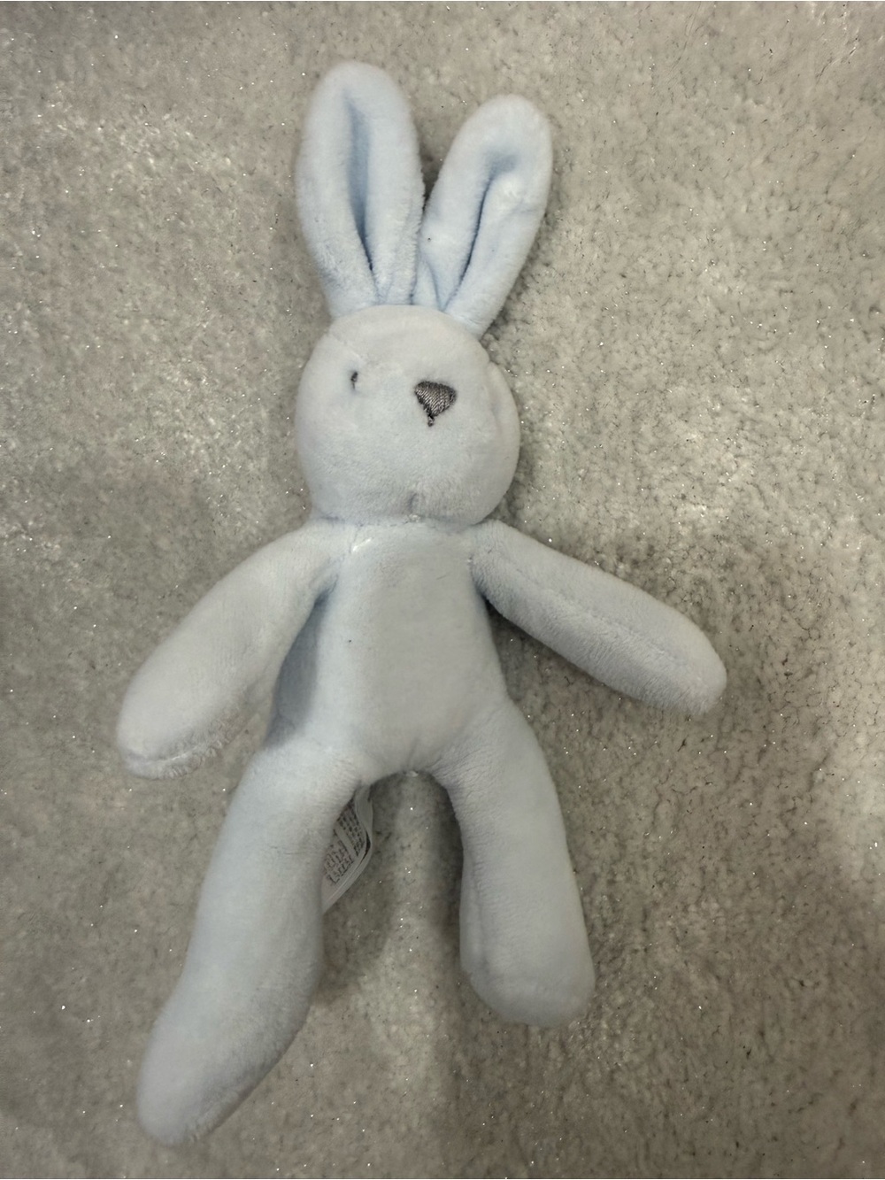 Jacadi plush mini blue bunny